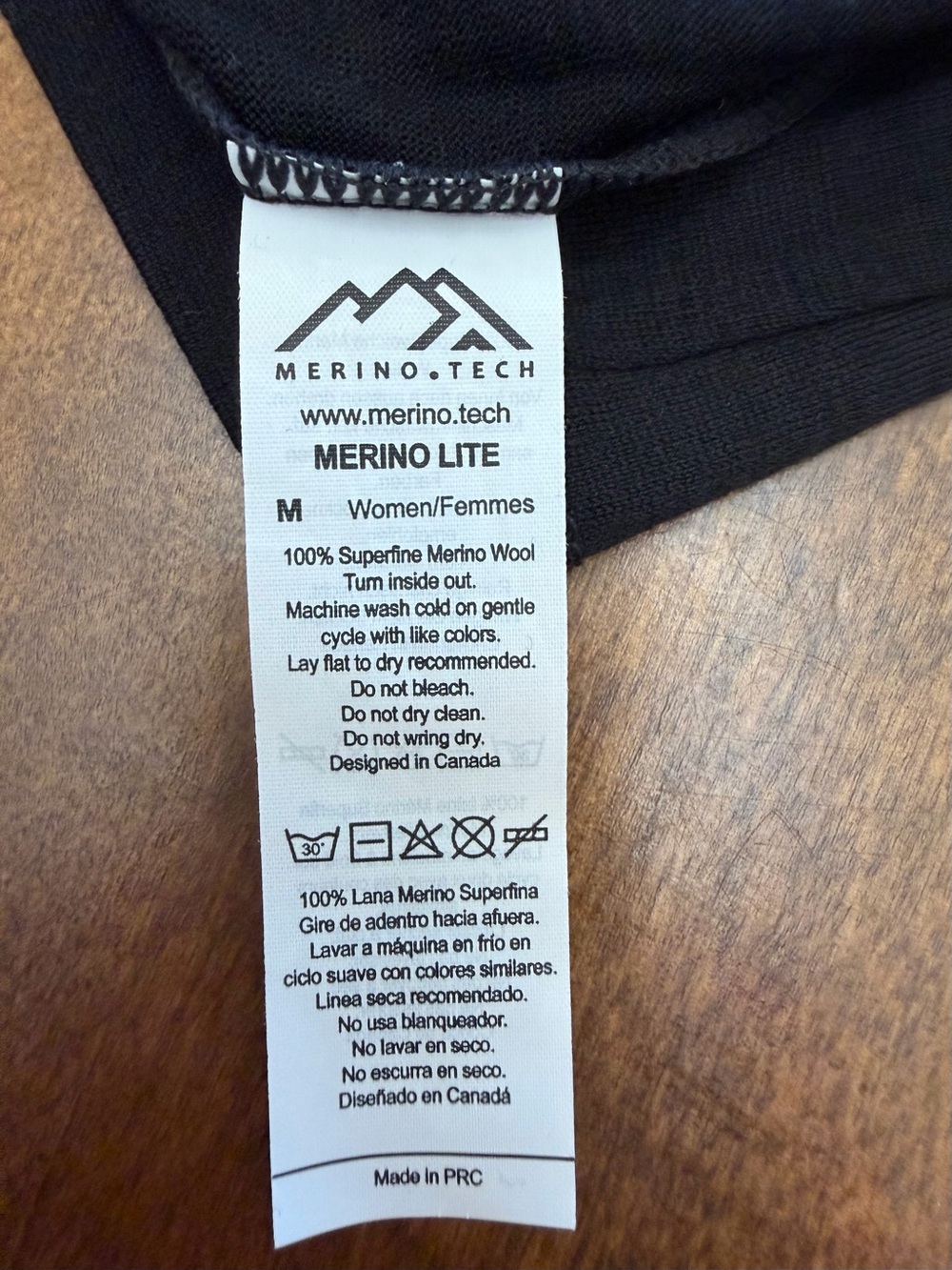 Women’s Merino Tech Superfine Wool Black Medium Thermal Shirt Long Sleeve - Picture 7 of 7